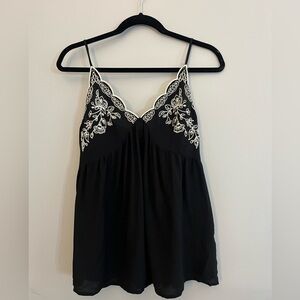 Flowy black tank top